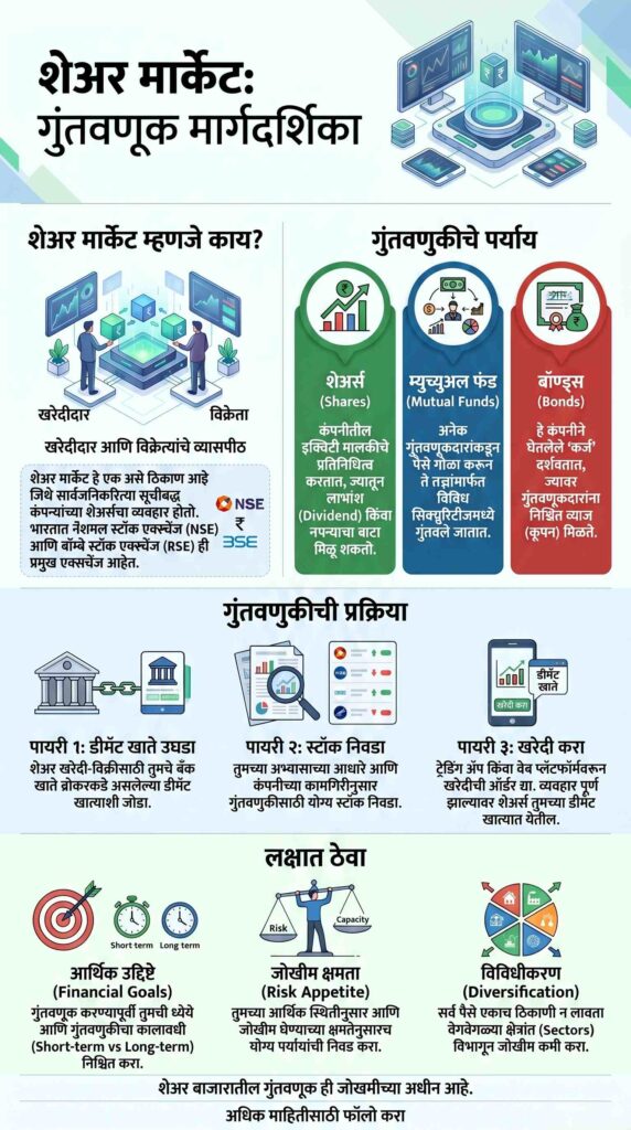 Marathi Share Market Infographic